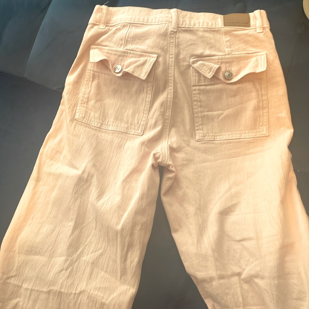 American Eagle Pink wide leg pants